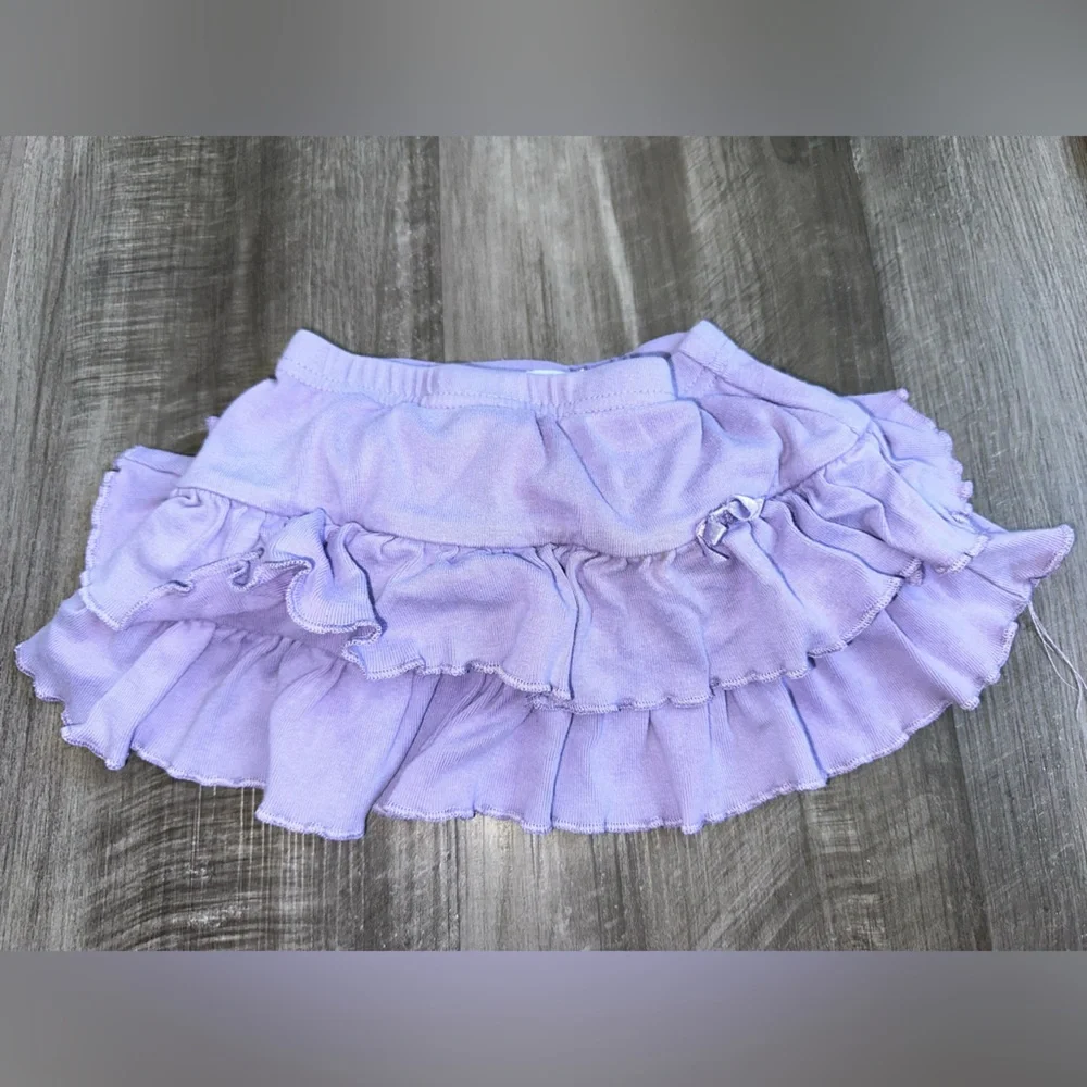 Okie Dokie Purple Ruffled Diaper Cover